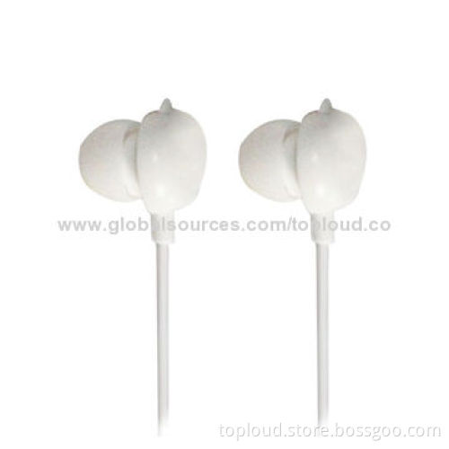 Noise-cancelling Earphones with 3.5mm Stereo Plug/Fashionable Jewel, Available in Various Colors